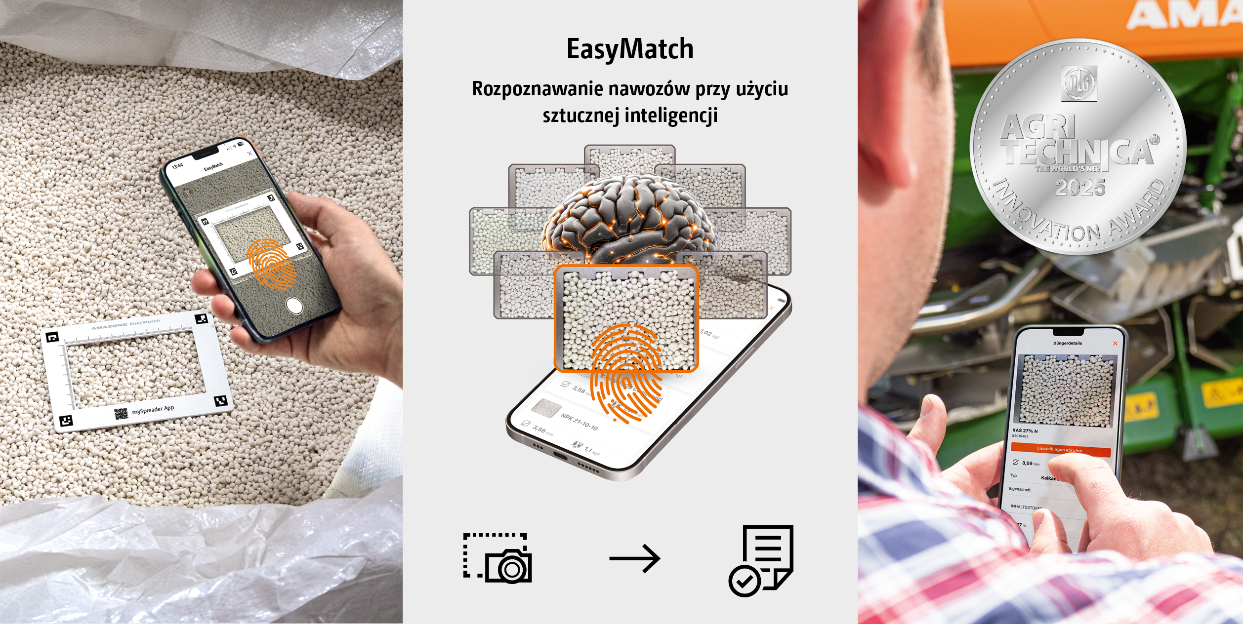 EasyMatch wykorzystuje sztuczną inteligencję (AI) do określenia cyfrowego odcisku palca na podstawie wielu czynników